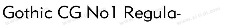 Gothic CG No1 Regula字体转换